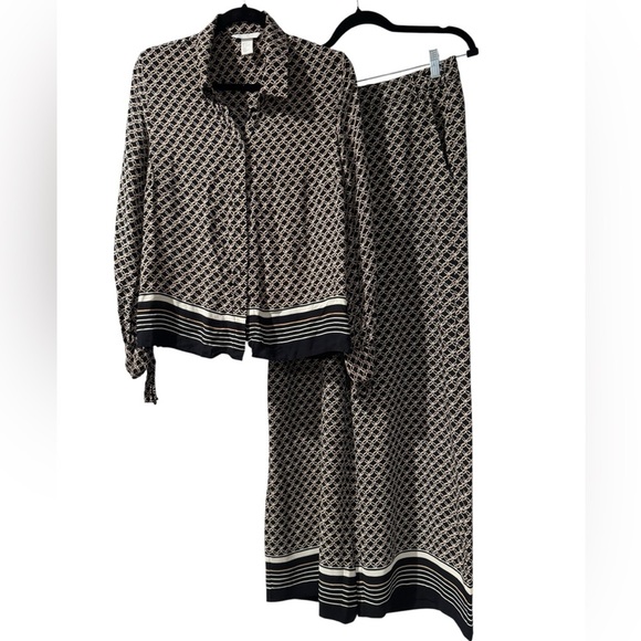 H&M Chainlink Black and Gold Coordinate Set, Size 8 - Picture 1 of 12